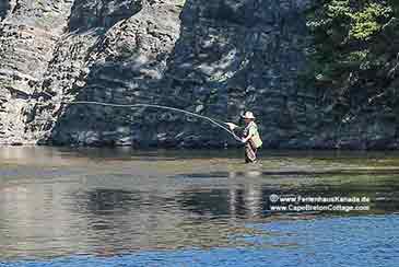 Fliegenfischen im Margaree Cape Breton Ferienhaus Kanada