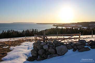 Barrastrait im Winter auf Cape Breton