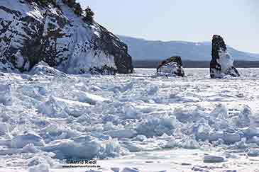 Der gefrorene Atlantik vor Cape Breton Island